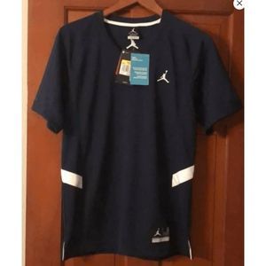 NEW Mens Large NIKE Air Jordan Prime Fly Logo Tee Shirt Dark Blue 547630 451